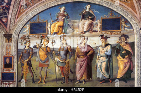 Pietro Perugino - Famous Men of Antiquity (2) - WGA17236 Stock Photo