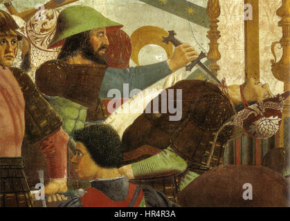 Piero, battaglia di eraclioe cosroe, dettaglio 2 Stock Photo