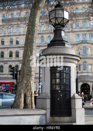 View of the Smallest Police Station in England Stock Photo