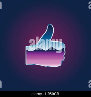 Thump up icon vector design illustration Stock Vector