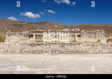 Mexico, Mayan city ruins in Mitla near Oaxaca city. The most important of the Zapotec religious centers. The picture presents North Group ruin Stock Photo