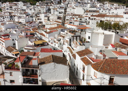 The spanish white washed village of Mijas pueblo, Andalusia, Malaga province, Spain Stock Photo