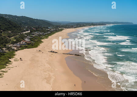 Overview of Wilderness Beach from Dolphin's point, Western Cape, South Africa Stock Photo