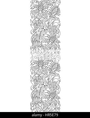 Seamless Borders Vector Set In Doodle Style