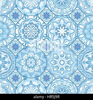Gorgeous floral tile design.  Stock Vector