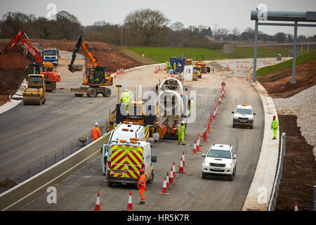 Building of a new relief road the a556 bypass linking the m6 motorway ...