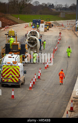 Building of a new relief road the a556 bypass linking the m6 motorway ...