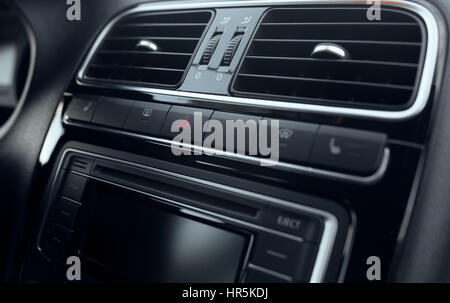 emergency stop button car Stock Photo