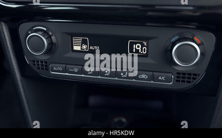 air conditioning system and climate control car from lcd Stock Photo