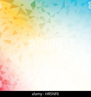 Colorful Rainbow polygonal mosaic abstract background create design Stock Vector