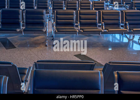 Photograph of a brand new departure lounge at airport Stock Photo