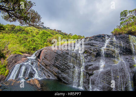 Bakers Falls In Horton Plains, Sri Lanka. The Height Of Bakers Waterfalls Is 20 Metres And The Falls Were Named After Sir Samuel Baker, Who Was A Famo Stock Photo