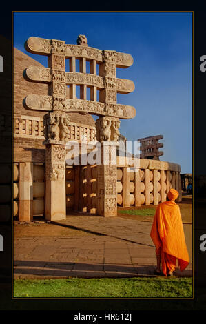 sanchi stupa Stock Photo