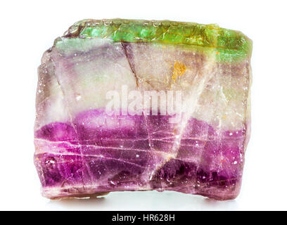 three-color Fluorite Stock Photo