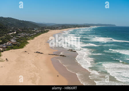 Overview of Wilderness Beach from Dolphin's point, Western Cape, South Africa Stock Photo