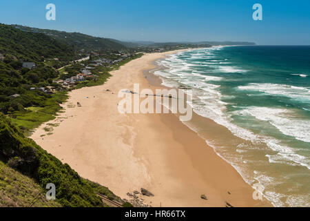 Overview of Wilderness Beach from Dolphin's point, Western Cape, South Africa Stock Photo