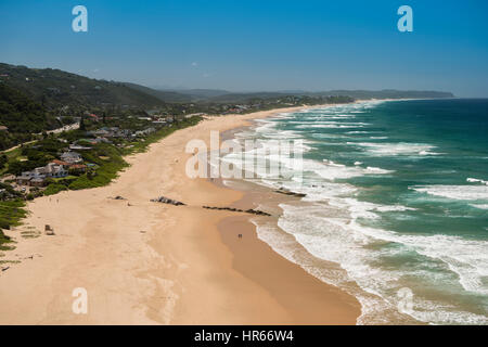 Overview of Wilderness Beach from Dolphin's point, Western Cape, South Africa Stock Photo