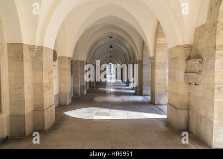 An arched of the Minoritenkirche (minorities church)  a Catholic church in Vienna Austria built in the French Gothic style. Stock Photo