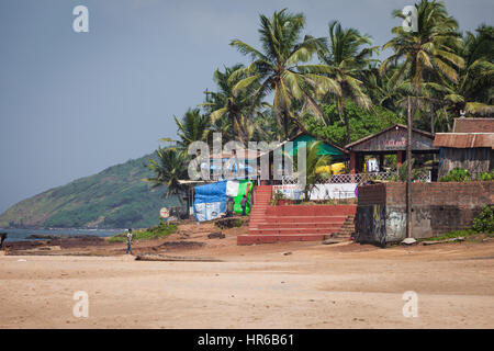 Anjuna Beach famous tourist destination, Goa, India Stock Photo