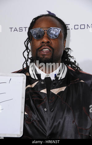 West Hollywood, California, USA. 26th Feb, 2017. Wale. 25th Annual Elton John Academy Awards Viewing Party held at West Hollywood Park. Credit: Birdie Thompson/AdMedia/ZUMA Wire/Alamy Live News Stock Photo
