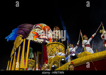 Sao Paulo, Brazil. 27th Feb, 2017. Members of Tricolor Independente ...