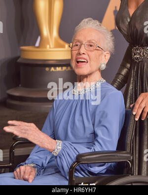 Hollywood, Ca. 26th Feb, 2017. Katherine Johnson, at 89th Annual Academy Awards Press Room at Hollywood & Highland Center, California on February 26, 2017. Credit: Media Punch/Alamy Live News Stock Photo