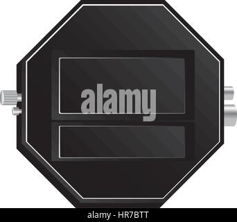 router emblem measuring icon Stock Vector