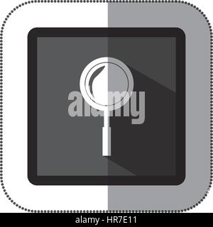 symbol magnifying glass icon Stock Vector
