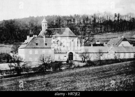 MAYERLING, Austria.  Crown Prince Rudolf's hunting lodge which he bought in 1887 Stock Photo