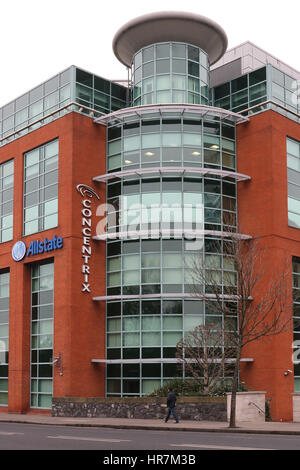 Concentrix and Allstate offices in Belfast, Northern Ireland. Stock Photo