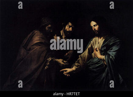 Valentin de Boulogne, Tribute to Caesar Stock Photo