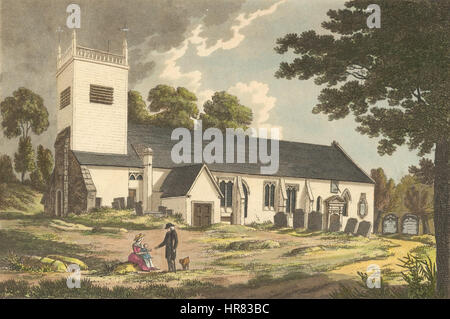 St. Peter's Church, Caversham, 1800-1809 Stock Photo