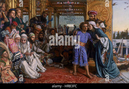 William Holman Hunt - The Finding of the Saviour in the Temple Stock Photo