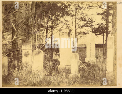 The Russian Cemetery Built in 18th Century. Beijing, 1874 WDL2129 Stock Photo