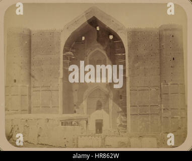 Syr-Darya Oblast. City of Turkestan. Main Facade of Saint Sultan Akhmed Iassavi's Mausoleum WDL3587 Stock Photo