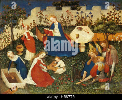Upper Rhenish Master Upper Rhenish Master - The Garden of Eden (detail Stock Photo - Alamy