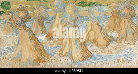 Vincent van Gogh - Sheaves of Wheat, 1890 Stock Photo