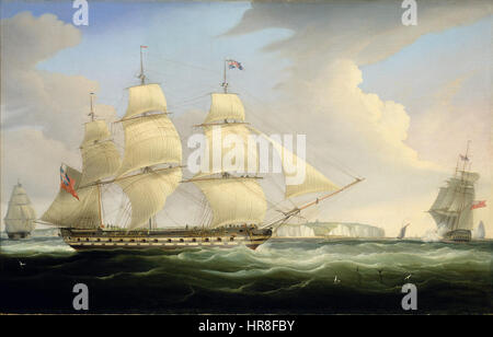 William John Huggins - The East Indiaman 'Atlas' Stock Photo