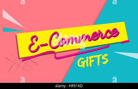 Online Shopping Cart E-Commers Concept Stock Photo