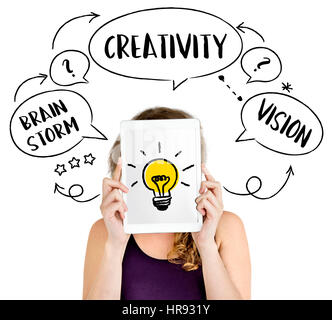 Fresh Ideas Creative Innovation Light bulb Stock Photo