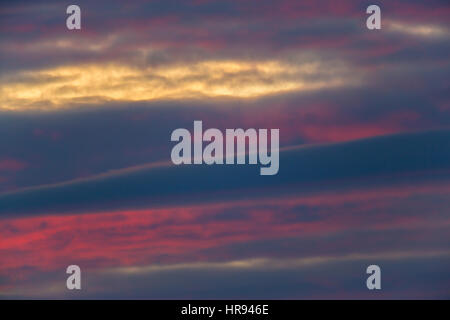Colorful natural sky after sunset Stock Photo