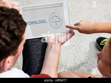 Download Data Information Transfer Computer Concept Stock Photo