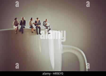 Office workers having a coffee break. Stock Photo