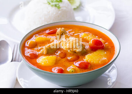 Thai Cooking: Chicken Massaman Curry Stock Photo