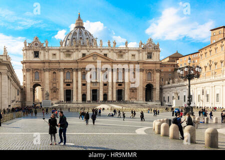 St. Peter's Basilica, Vatican City, Rome, Italy Stock Photo
