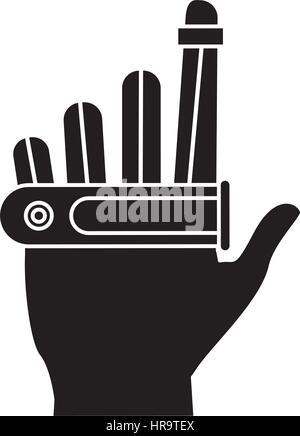 tracking device game vr digital pictogram Stock Vector
