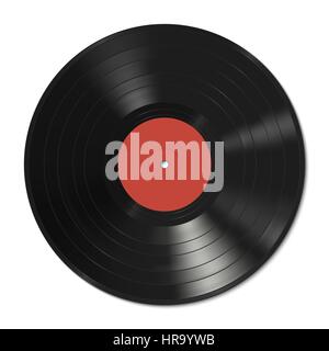 vinyl record vector design template 45rpm record with spindle stock