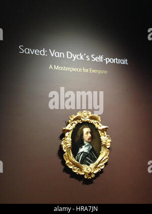 Sir Anthony van Dyck (c 1640) by Anthony van Dyck, National Portrait Gallery, London, UK - 20140628-02