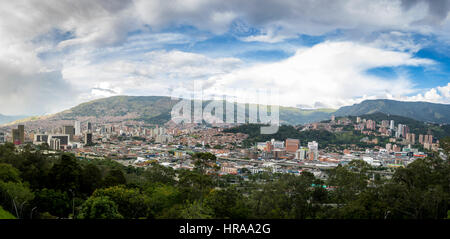 Panoramic view of Medellin, Colombia Stock Photo