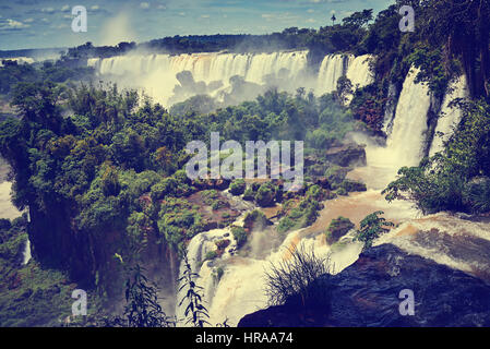 Iguazu Falls (aka Iguassu Falls or Cataratas del Iguazu), Misiones Province, Argentina Stock Photo